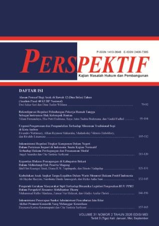 					View Vol. 31 No. 2 (2026): Edisi Mei
				